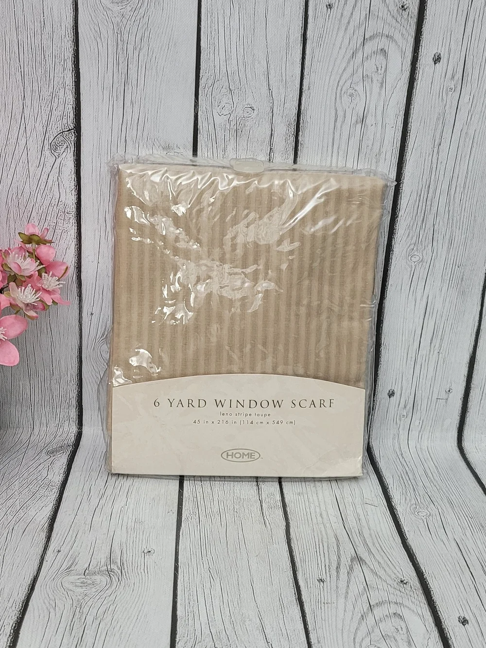 6 Yard Window Scarf in Taupe